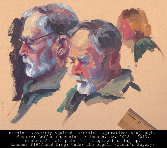 Portrait in Oil by Doug Rugh.