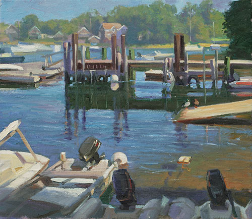 Woods Hole Oil Painting by Doug Rugh