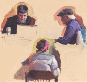 Portrait in Oil by Doug Rugh.