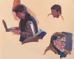 Portrait in Oil by Doug Rugh.