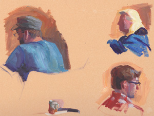 Portrait in Oil by Doug Rugh.