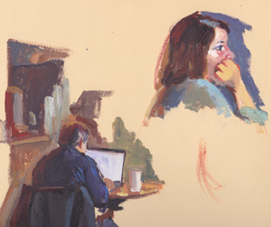 Portrait in Oil by Doug Rugh.