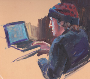 Portrait in Oil by Doug Rugh.