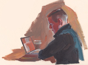 Portrait in Oil by Doug Rugh.